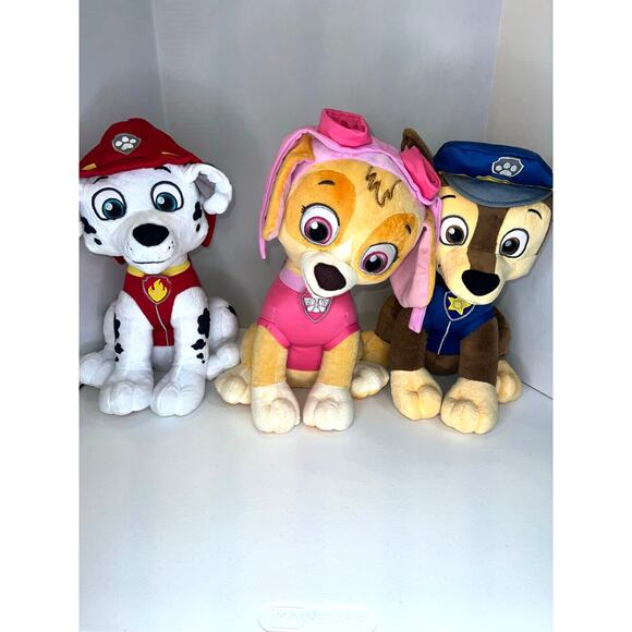 paw patrol 14" stuffed animals chase,skye,Marshall - Picture 1 of 5